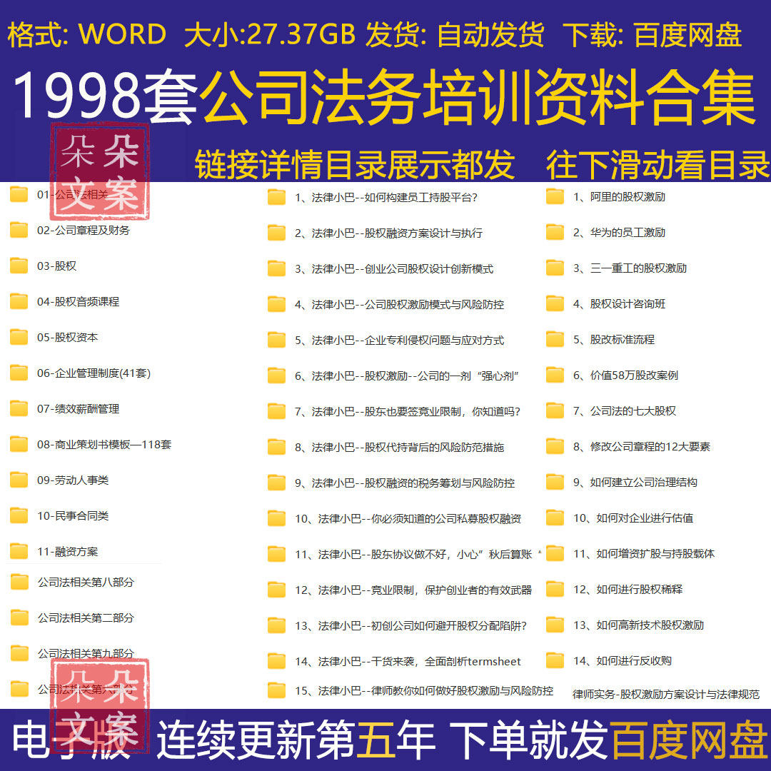 2026公司法务培训资料章程财务律师实务股权激励方案设计法律规范