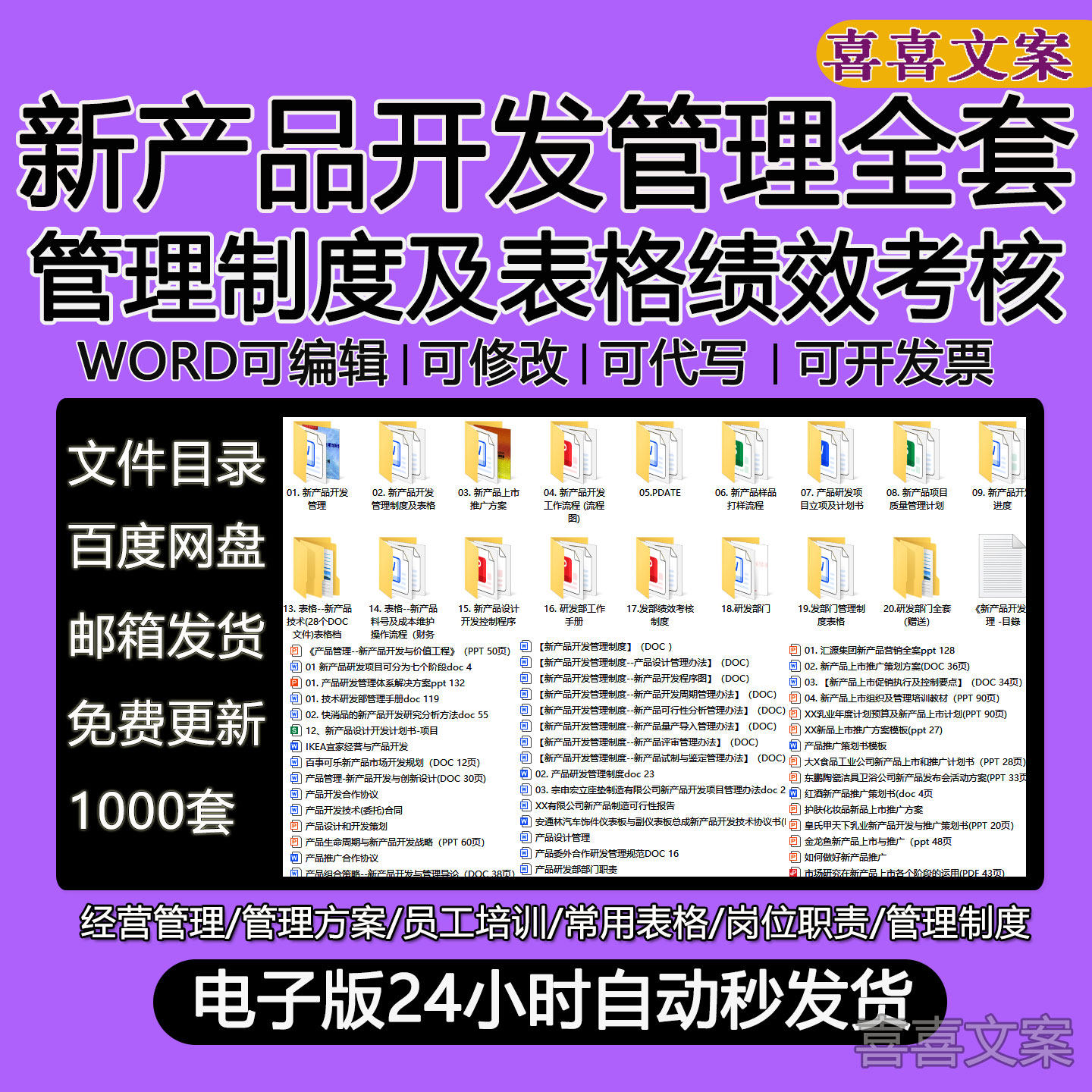 新产品开发管理Excel表格研发部门word绩效考核制度及创新流程图