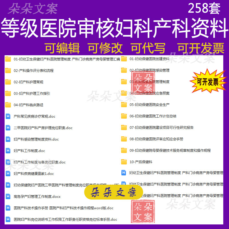 等级医院审核妇科产科资料产科操作评分表和流程护理常规管理制度