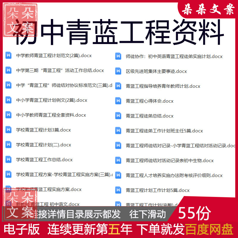 初中青蓝工程指导培养青年教师计划总结师徒结对协议标准活动记录