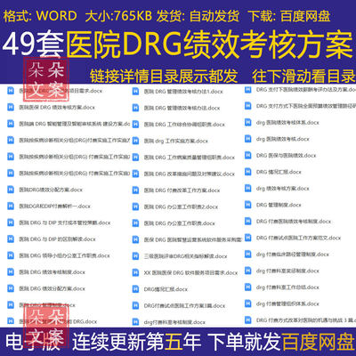 医院医保 DRG 绩效考核方案领导小组办公室工作职责付费奖惩制度