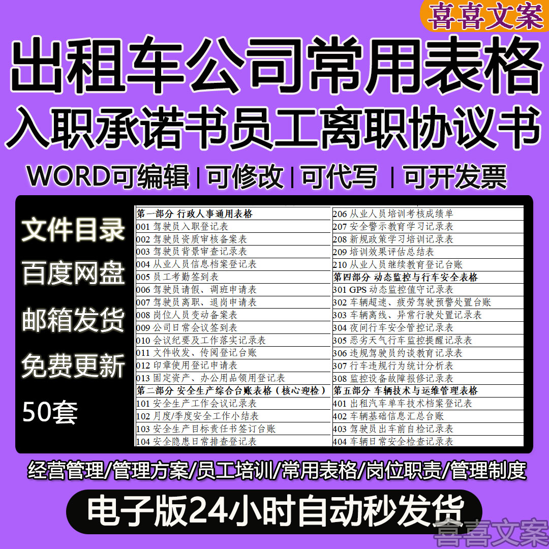 出租车公司安全教育隐患日常排查登记表会议纪要及工作会议记录表图片