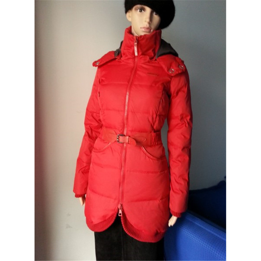 防寒羽绒服女冬季新款设计感时尚修身显瘦中长款保暖外套红白黄蓝