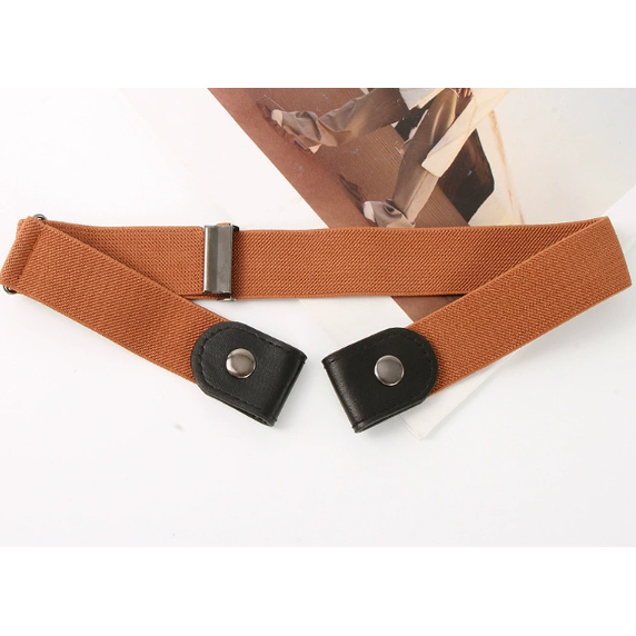 松紧弹力腰带隐形懒人皮带军训可调牛仔裤收腰神器实用好物推荐