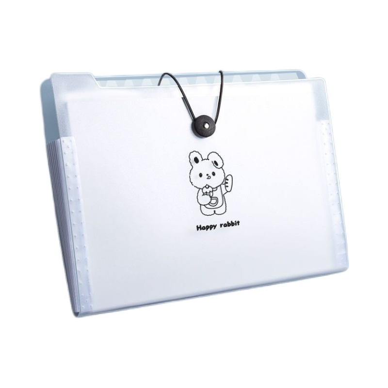 A4多层风琴包文件夹大容量学生试卷收纳册透明插页资料袋实用便