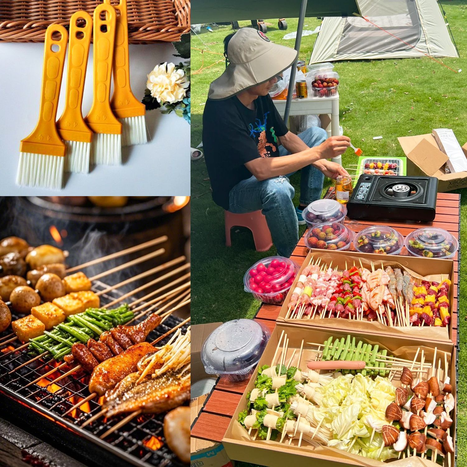 耐高温食品级烧烤烘焙油刷烙饼炸串厨房料理不掉毛新品实用工具