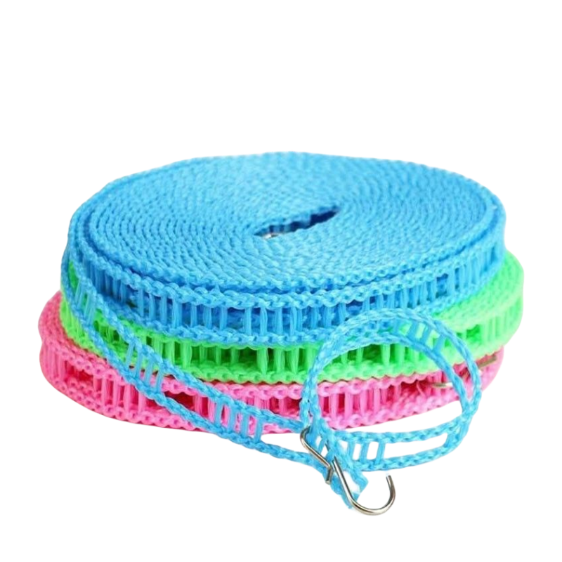 加粗防滑晾衣绳室内户外免打孔便携晒被挂衣绳旅行宿舍晾晒扎带实