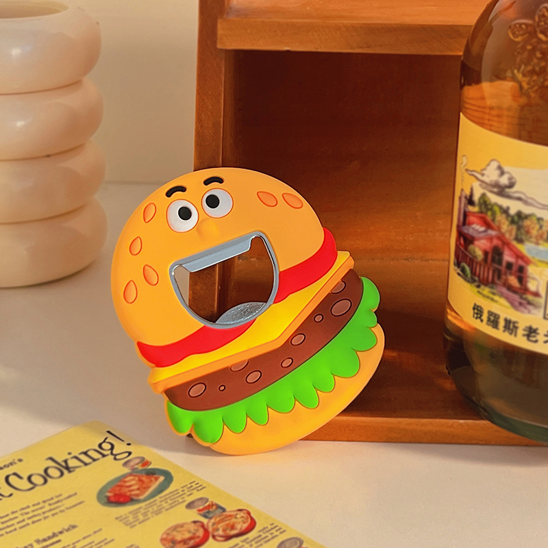 啤酒开瓶器磁吸冰箱贴创意个性汽水饮料瓶盖起子多功能开酒工具