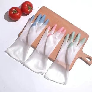 洗碗手套女厨房专用乳胶橡胶耐用刷碗洗衣服胶皮家务清洁防水家用