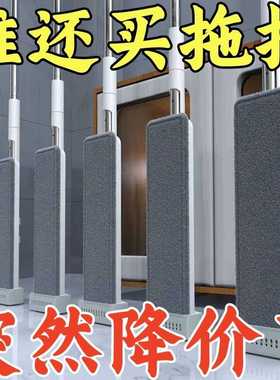 2024新款平板拖把一拖净家用免手洗可替换墩布懒人大扫除清洁神器