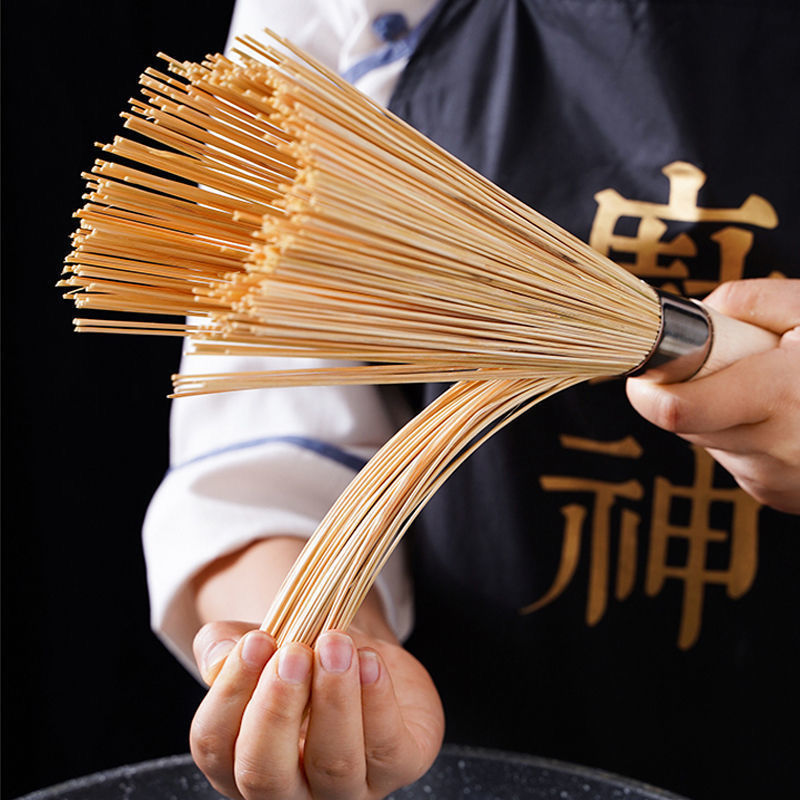 家用锅刷洗锅神器竹刷把厨房清洁长木柄不沾油家务刷子实用工具