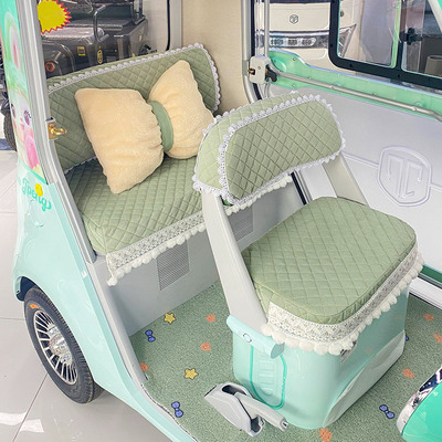 雅迪CL13 CL12三轮车座套四季通用加厚保暖盛昊蜻蜓全包围座椅套