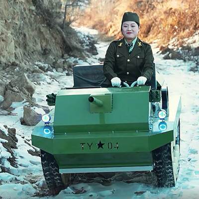 全地形双人游乐坦克成人雪地坦克车履带摩托越野沙滩车卡丁车跑车