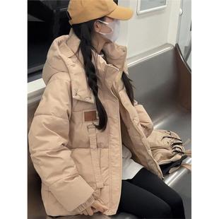 九江羽绒服源头工厂女款二棉外套女潮2025东北极寒棉服面包服袄子