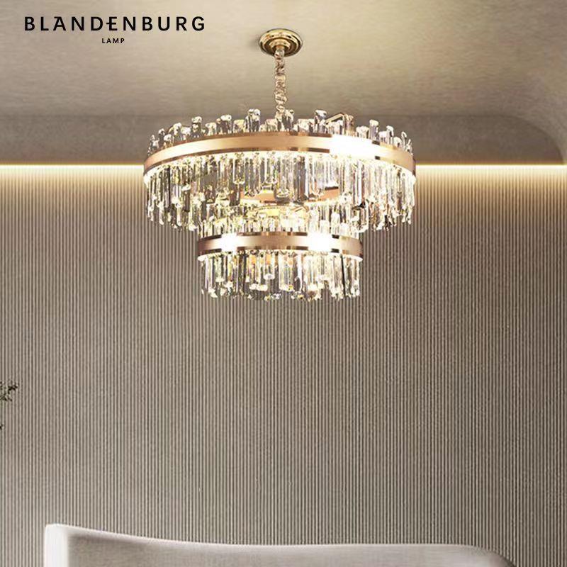 后现代客厅水晶吊灯现代简约书房客房房间网红卧室灯工程艺术灯具