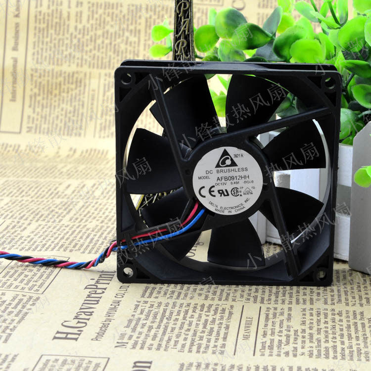 台达/DELTA 9225风扇 92*92*25 AFB0912HH 12V 0.4A 轴承风机