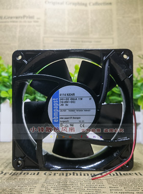 德国ebmpapst 4114NXHR 24V 458mA 11W 12038 12cm变频器散热风扇
