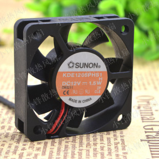 SUNON建准 5015 5CM 5厘米风扇 磁悬浮轴承KDE1205PHS1 12V 1.5W
