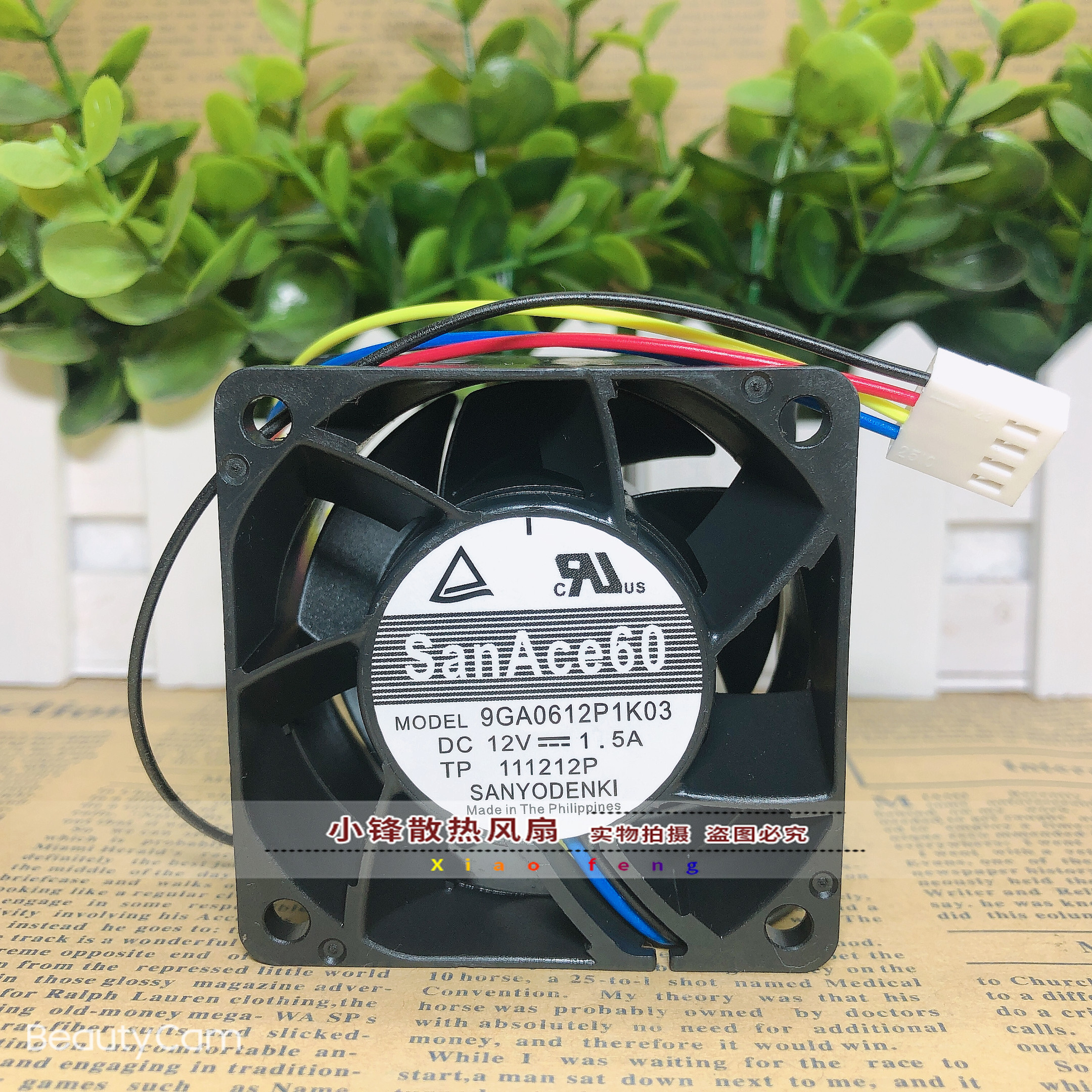 三洋 9GA0612P1K03 6038 12V 1.5A 6CM 服务器交换机暴力增压风扇