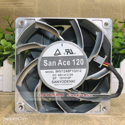 原装三洋 9HV1248P1G013 48V 2.0A 12038 12cm铝框大风量散热风扇