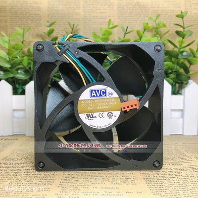 原装AVC DESA0938B2M 12V 0.75A 9038 9CM 四线PWM大风量散热风扇