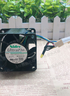 NIDEC 6038 12V 1.60A V60E12BS1B5-07A014散热风扇6CM服务器1.6A