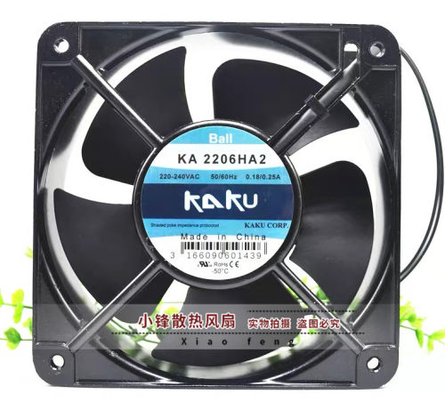 全新KAKU卡固 KA2206HA2 20CM 20060 220V 电柜散热风扇 轴流风机