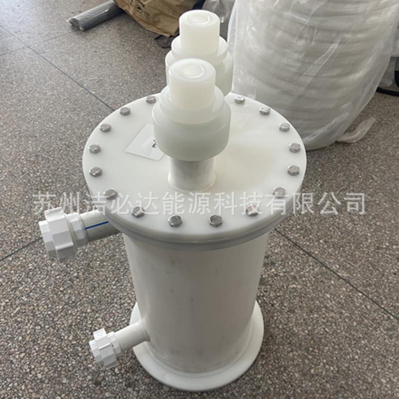 管壳式四氟换热器立式特氟龙PP外壳换热器加热器铁氟龙升温加热管