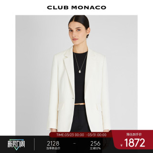 外套 通勤职业西装 CLUB MONACO女士翻领西服简约单粒扣修身