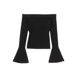 CLUB MONACO女装24秋冬新品羊毛一字领温柔千金毛衣针织衫