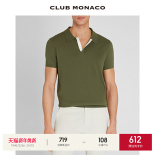 短袖 撞色宽松商务精英风polo衫 MONACO男装 CLUB
