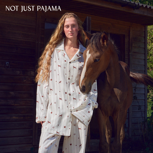 新款 Not Pony小马桑蚕丝家居服套装 Pajama真丝睡衣男女同款 Just