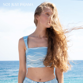 Not 带胸垫背心波纹 22姆米真丝吊带夏季 Just Pajama