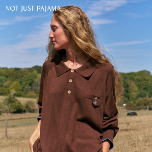 Just 套装 Pajama 针织上衣长裤 牧场bubu小羊真丝羊毛男女同款 Not