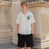 Just 宽松短袖 Pajama Not Tea Moments系列真丝茶壶男款 套装