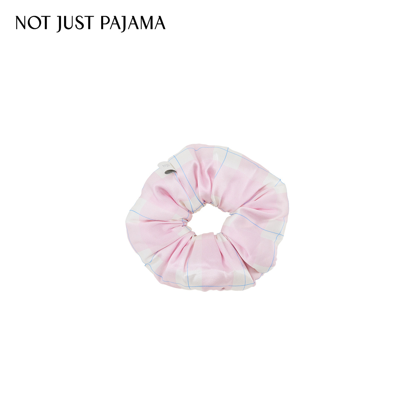 Not Just Pajama真丝发圈Kiki系列格纹印花桑蚕丝发饰送礼推荐