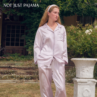 睡衣套装 Not VEGA织女星系列22姆米真丝烫钻长袖 Pajama Just