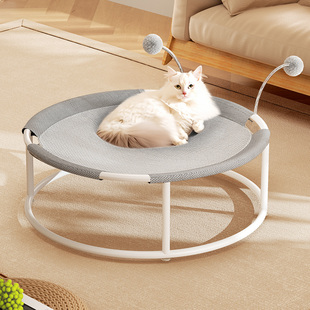 通用猫床冬季 猫窝猫爬架一体四季 保暖猫咪吊床宠物冬天公主摇篮床