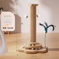 The cat scratch board is wear-resistant and does not shed flakes. The sisal cat paw post is a small cat toy, a cat toy stick for self-entertainment and boredom, and a cat climbing frame are all integrated thumbnail 3