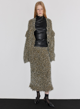 WEARABLE EVENT COLORFUR混色流苏开衫  COLORFUR Fringed Cardig