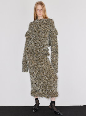 WEARABLE EVENT COLORFUR混色流苏半裙  COLORFUR Fringed Dress