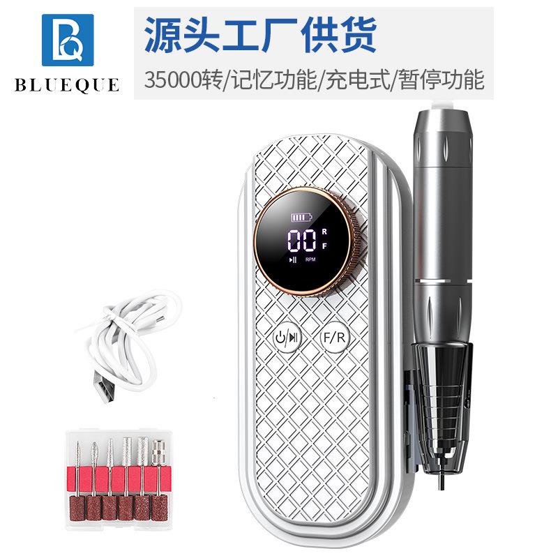 记忆暂停功能美甲打磨机35000转速低噪音低振动专业卸甲抛光机器