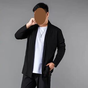 新款 外套 胖苃之家春季 胖胖哥衣橱男大码 胖子哥衣橱 针织开衫 GX5