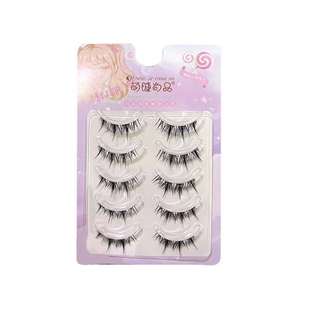 with Five transparent false tassel eyelashes like pcomic