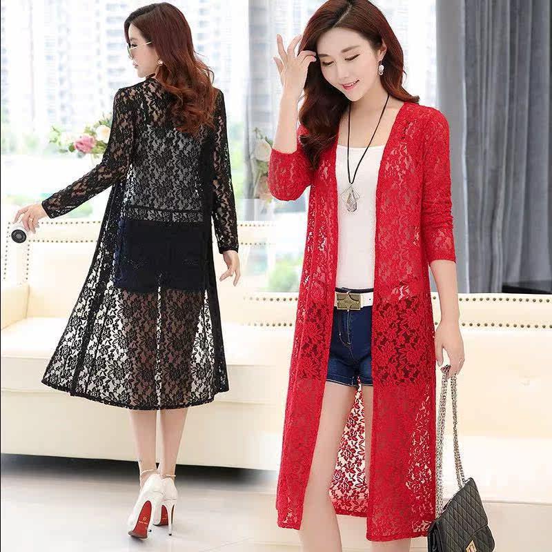 防晒衣女蕾丝披肩外套薄款中长款韩版夏季女大码款式长袖开衫外搭在类目 女装/女士精品, 蕾丝衫/雪纺衫中 - 来自Buy2taobao.com提供专业的淘宝代购服务