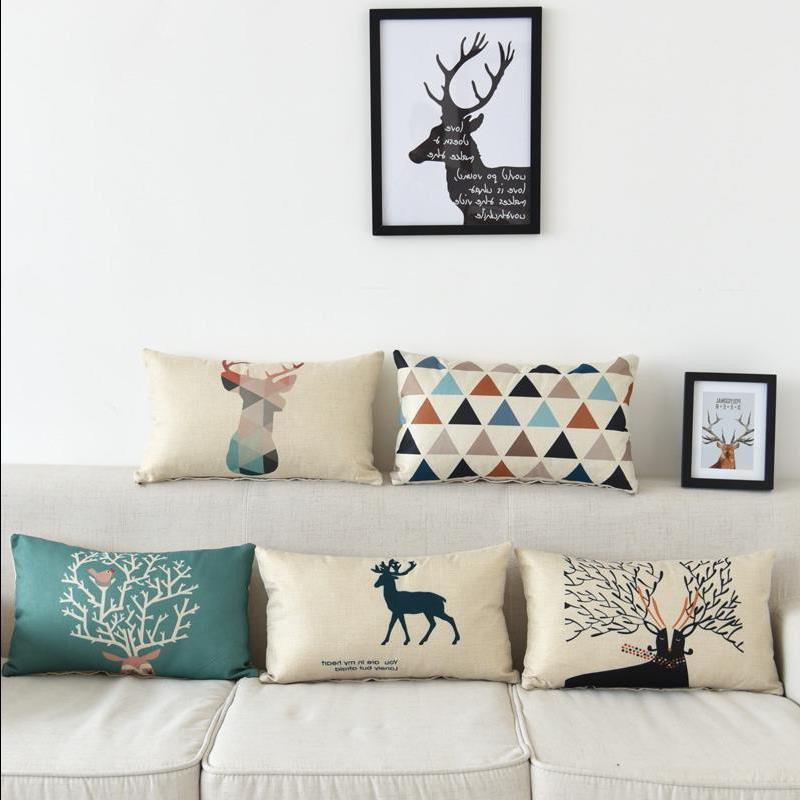 北欧棉麻长方形沙发抱枕长条枕长靠枕枕头垫腰枕腰靠亚麻靠垫含芯|msdalam kategori rumah Fabrik, bantal/bantal - dari Buy2taobao.com untuk memberikan perkhidmatan ejen Taobao profesional membeli