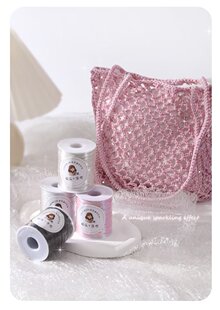 手工编织包包闪银线粗度1mm包芯线包包线手工DIY编制线