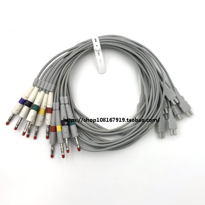 适用邦健 GE心电图机导联线MAC1200 MAC500 MAC1200ST单根分线
