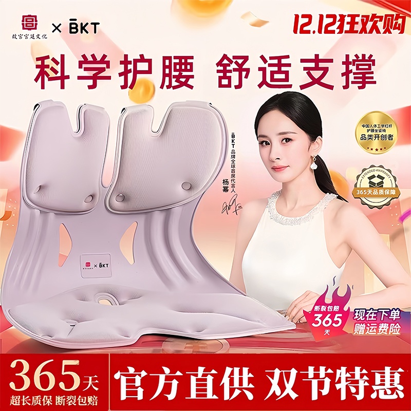 bkt护腰坐垫人体工学护腰坐姿垫
