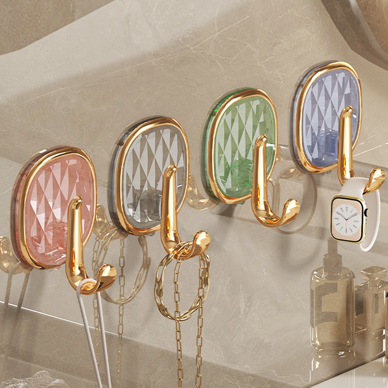 挂钩强力承重粘胶贴浴室壁挂墙壁无痕门后挂钩免打孔吸盘厨房粘钩